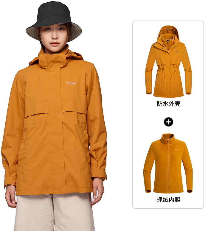 women-northland-professional-3-in-1-waterproof-outdoor-jacket-with-removable-fleece-nwjdt-2552-e