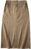 (Women) NOTHOMME Retro High-Waist Denim Midi Skirt with Split A-Line Design 22D018 (Women) NOTHOMME Retro High-Waist Denim Midi Skirt with Split A-Line Design 22D018