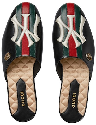 (Women) New York Yankees x Gucci Princetown Slipper 'Black' 536794-0G0L0-6464 Lookbook (Women) New York Yankees x Gucci Princetown Slipper 'Black' 536794-0G0L0-6464