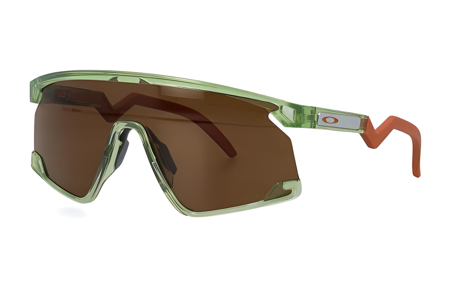 (Women) Oakley  Green Patterned Browline Sunglasses. 0OO9280F11
