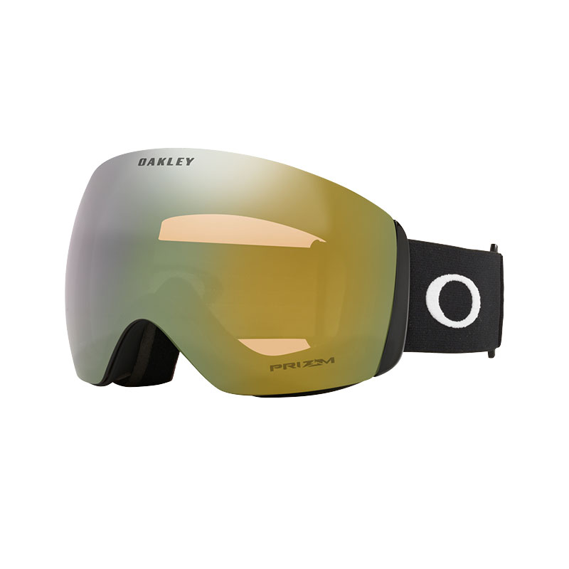 (Women) Oakley Flight Deck L Anti-Fog Snow Goggles Women Gold for All Weather Skiing 0OO7050-C0