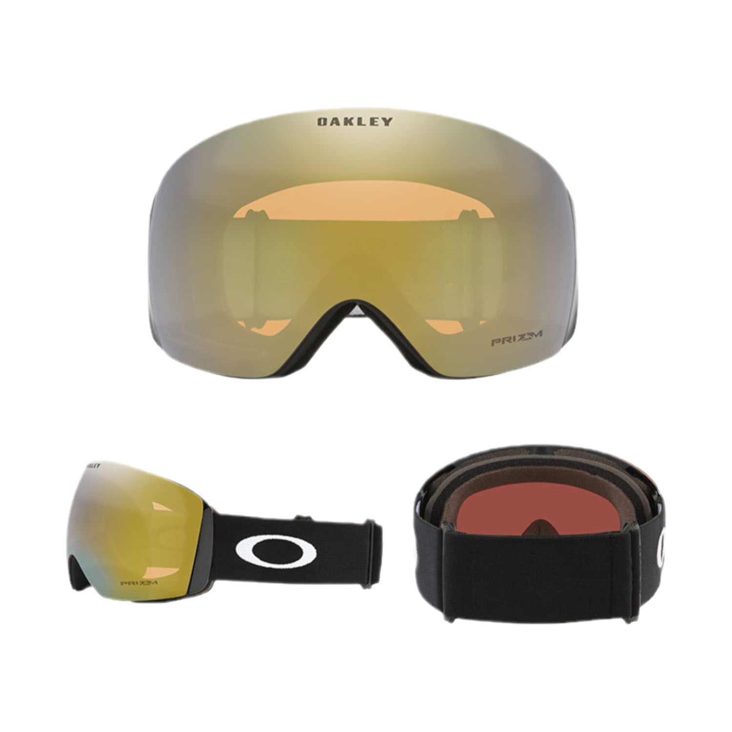 (Women) Oakley Flight Deck L Anti-Fog Snow Goggles Women Gold for All Weather Skiing 0OO7050-C0 圖 4