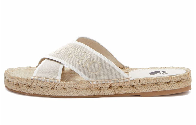 (Women) Off- Criss Cross Espadrillas Beige White 'White' OWIB011S22FAB0016101