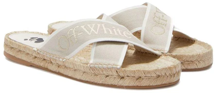 Order (W) Sandalias Tejidas con Correas Cruzadas Off-White 'Beige' OWIB011S22FAB0016101