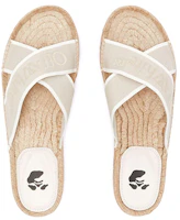 Shop (W) Sandalias Tejidas con Correas Cruzadas Off-White 'Beige' OWIB011S22FAB0016101