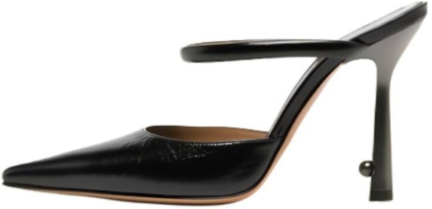 (W) Off-White 'Kasut Tinggi Tumit Lancip Hitam' Kulit 10.5cm OWIJ026F23LEA0011010 Buy (W) Off-White 'Kasut Tinggi Tumit Lancip Hitam' Kulit 10.5cm OWIJ026F23LEA0011010