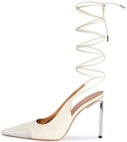 (Women) Off-White 'Beige Leather Comfort High Heels' OWII015S24LEA0020372 (Women) Off-White 'Beige Leather Comfort High Heels' OWII015S24LEA0020372