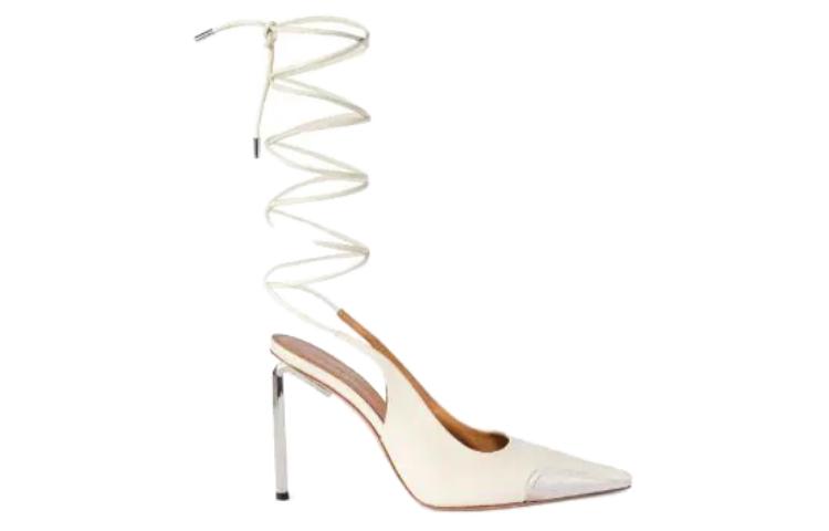 Order (W) Off-White ''Tacchi Alti in Pelle Beige Comfort'' OWII015S24LEA0020372
