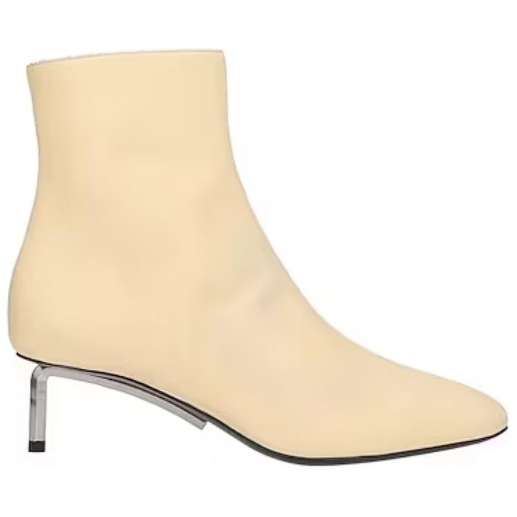 Order (W) Off-White 'Boots Tumit Tinggi Runcing Beige' OWID004F20LEA0036100