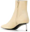 Shop (W) Off-White 'Boots Tumit Tinggi Runcing Beige' OWID004F20LEA0036100