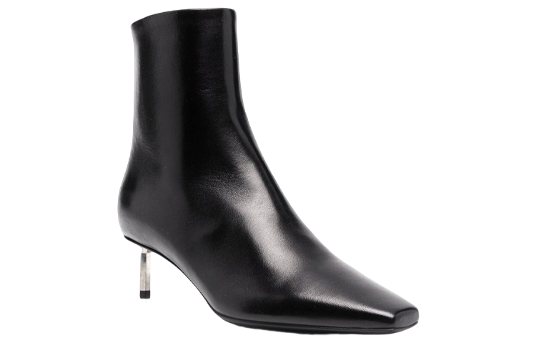 (W) Off-White 'Black Calfskin Ankle Boot' 圖 2