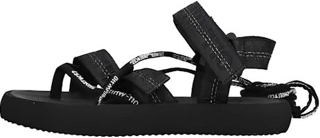(Women) Off-White 'Black Fabric Flat Sandals' OWIA214S20FAB0011000 (Women) Off-White 'Black Fabric Flat Sandals' OWIA214S20FAB0011000