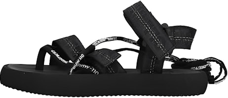 (Women) Off-White 'Black Fabric Flat Sandals' OWIA214S20FAB0011000 (Women) Off-White 'Black Fabric Flat Sandals' OWIA214S20FAB0011000