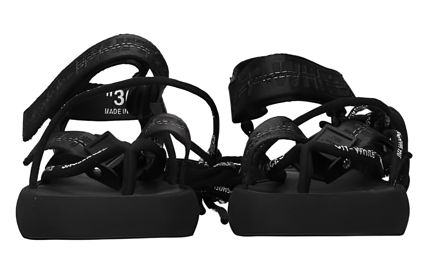 Order (W) Off-White ''Sandali Neri in Tessuto Flat'' OWIA214S20FAB0011000