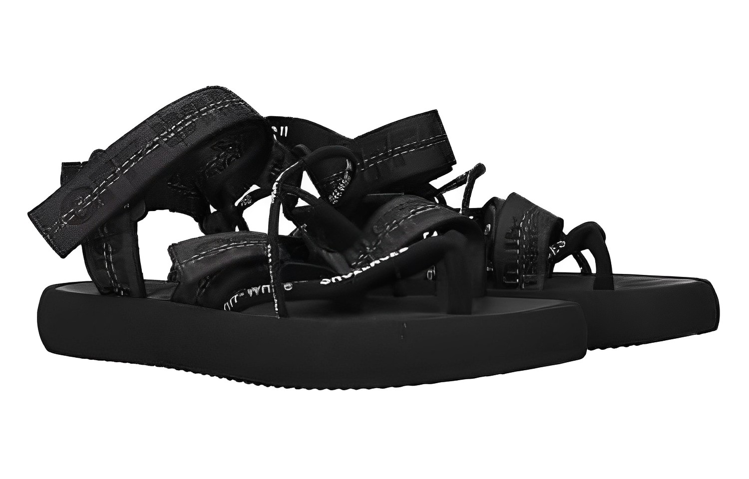 Lookbook (W) Off-White 'Sandal Kain Hitam Rata' OWIA214S20FAB0011000