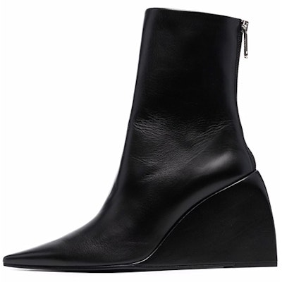 (Women) Off-White 'Black Fashion Wedge Ankle Boot' OWIE014F21LEA0011000 Buy (Women) Off-White 'Black Fashion Wedge Ankle Boot' OWIE014F21LEA0011000