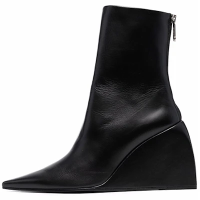 (Women) Off-White 'Black Fashion Wedge Ankle Boot' OWIE014F21LEA0011000 Buy (Women) Off-White 'Black Fashion Wedge Ankle Boot' OWIE014F21LEA0011000
