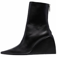 (Women) Off-White 'Black Fashion Wedge Ankle Boot' OWIE014F21LEA0011000 (Women) Off-White 'Black Fashion Wedge Ankle Boot' OWIE014F21LEA0011000