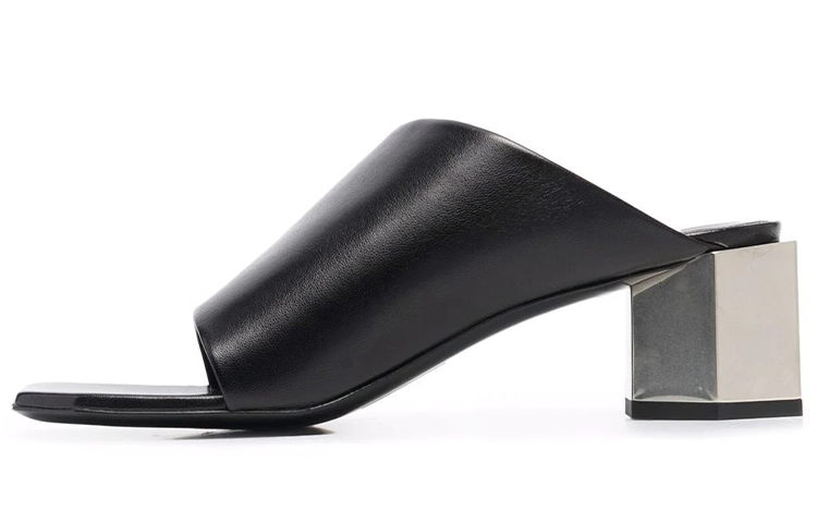 (Women) Off-White 'Black Fashion Wedge Sandal' OWIJ013F21LEA0011000