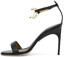 (Women) Off-White 'Black Leather Buckle Stiletto Sandals' OWIH045S23LEA0011076 (Women) Off-White 'Black Leather Buckle Stiletto Sandals' OWIH045S23LEA0011076