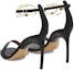 Shop (W) Off-White 'Sandal Stiletto Kulit Hitam Bertali' OWIH045S23LEA0011076