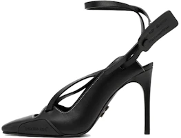(Women) Off-White 'Black Leather Pointed Stiletto Heels' OWIA153E19F450771000 (Women) Off-White 'Black Leather Pointed Stiletto Heels' OWIA153E19F450771000