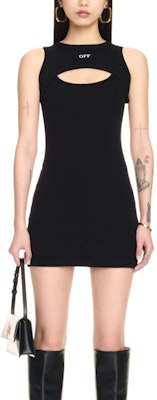 (W) OFF-WHITE 黑色印花羅紋無袖迷你連身裙 OWDB496C99JER0011001 Lookbook (W) OFF-WHITE 黑色印花羅紋無袖迷你連身裙 OWDB496C99JER0011001