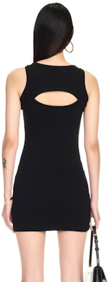 (W) OFF-WHITE 黑色印花羅紋無袖迷你連身裙 OWDB496C99JER0011001 Shop (W) OFF-WHITE 黑色印花羅紋無袖迷你連身裙 OWDB496C99JER0011001