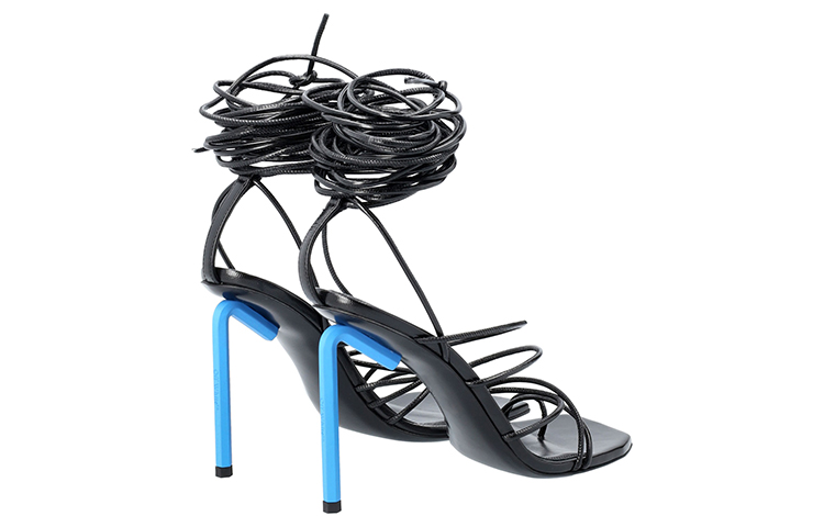 Lookbook (Women) Off-White 'Black Stiletto Fashion Sandal' OWIH016F21LEA0011000