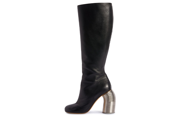 (W) Off-White 'Black Zip-Tie High-Top Boot'