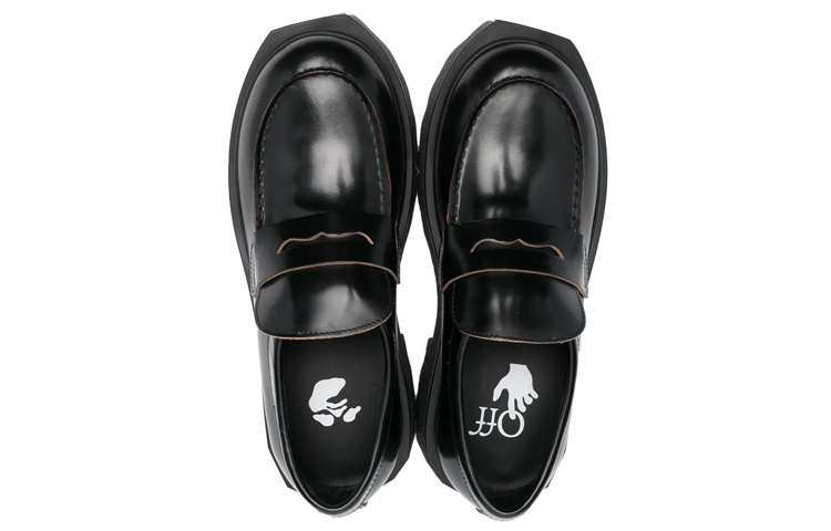 (W) Off-White 'Calf Sponge Leather Loafer Black' 圖 5