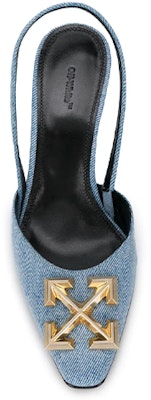 (Women) Off-White 'Denim Blue Pointed-Toe High Heels' OWIA190F197730507100 Shop (Women) Off-White 'Denim Blue Pointed-Toe High Heels' OWIA190F197730507100