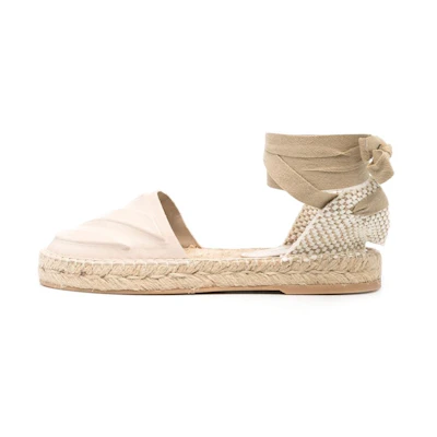 (W) Off-White 'Diag Leather Woven Strap Beige'