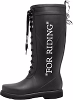 (Women) Off-White Rain Boot 'For Riding - Black' OWIA133E20PLA0011001 (Women) Off-White Rain Boot 'For Riding - Black' OWIA133E20PLA0011001