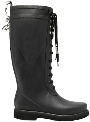 (Women) Off-White "For Riding" Rain Boots Black Silver OWIA133E20PLA0011001 Order (Women) Off-White "For Riding" Rain Boots Black Silver OWIA133E20PLA0011001