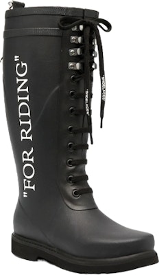 (Women) Off-White Rain Boot 'For Riding - Black' OWIA133E20PLA0011001 Lookbook (Women) Off-White Rain Boot 'For Riding - Black' OWIA133E20PLA0011001
