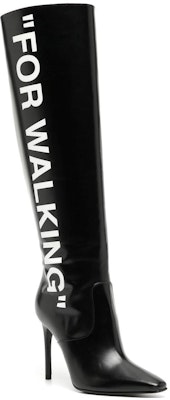 (Women) Off-White 'For Walking Stiletto High Boot Black' OWIA117E18B400881088 Order (Women) Off-White 'For Walking Stiletto High Boot Black' OWIA117E18B400881088