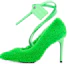 Buy (W) Off-White ''Stiletto con Cinturino in Lana Verde e Pelliccia'' OWIA187F19E850504000