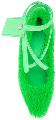 (W) Off-White ''Stiletto con Cinturino in Lana Verde e Pelliccia'' OWIA187F19E850504000 Lookbook (W) Off-White ''Stiletto con Cinturino in Lana Verde e Pelliccia'' OWIA187F19E850504000