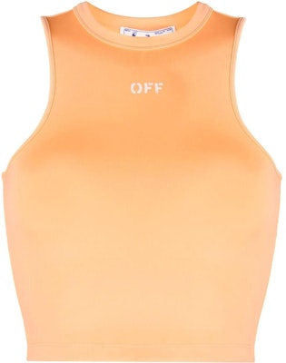(W) OFF-WHITE Camiseta Sin Mangas Estampado Logo Naranja Claro OWAD212S23JER0012100 Order (W) OFF-WHITE Camiseta Sin Mangas Estampado Logo Naranja Claro OWAD212S23JER0012100
