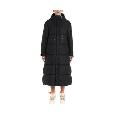 (Women) OFF-WHITE Long Arrow Logo Padded Hooded Coat. OWEA175E19A39069-1010