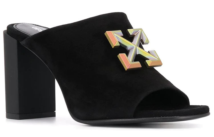 (W) Off-White 'Metallic Arrow Sandal Black' 圖 2