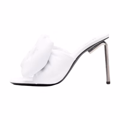(W) Off-White 'Metallic Heel Mule White'