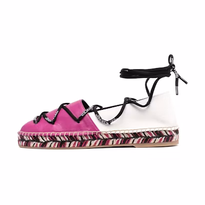(W) Off-White 'Pink Espadrilles'