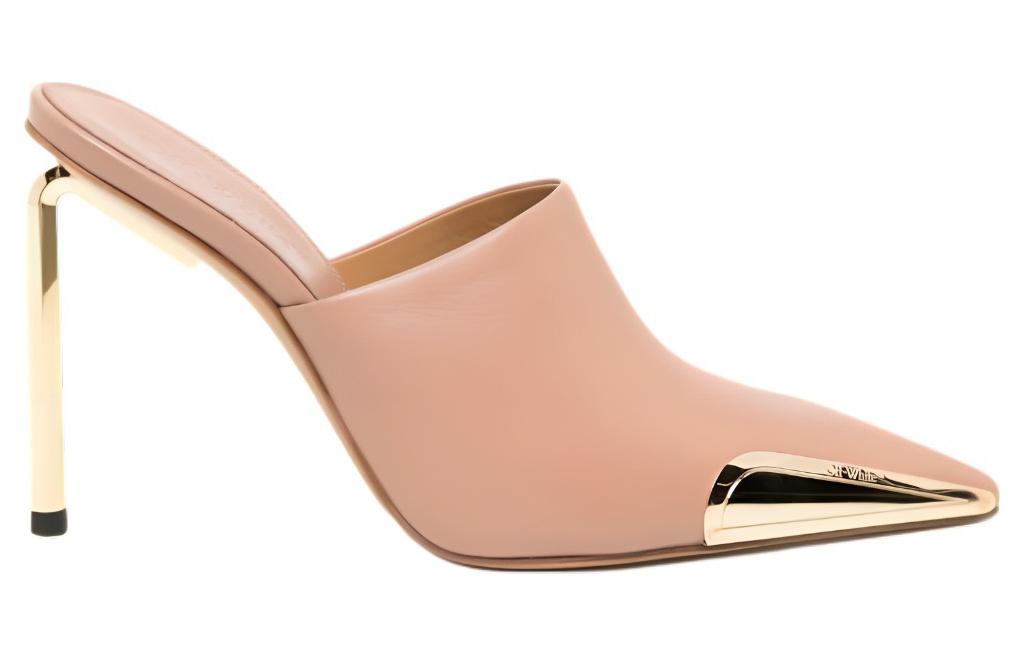 Order (W) 오프화이트 핑크 스틸레토 뮬 OWIJ036F23LEA0023176