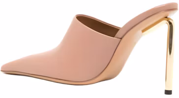 Shop (W) Off-White 'Sandal Pink Stiletto Mules' OWIJ036F23LEA0023176