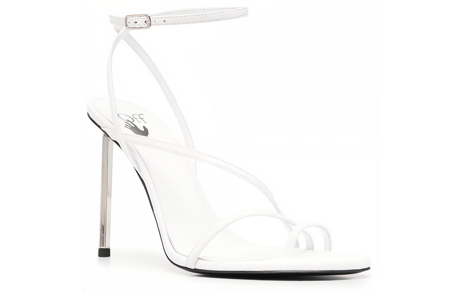 Order (W) Off-White 'Sandalias de Tacón Blanco Estilo Minimalista de Moda' OWIH022S22LEA0010100