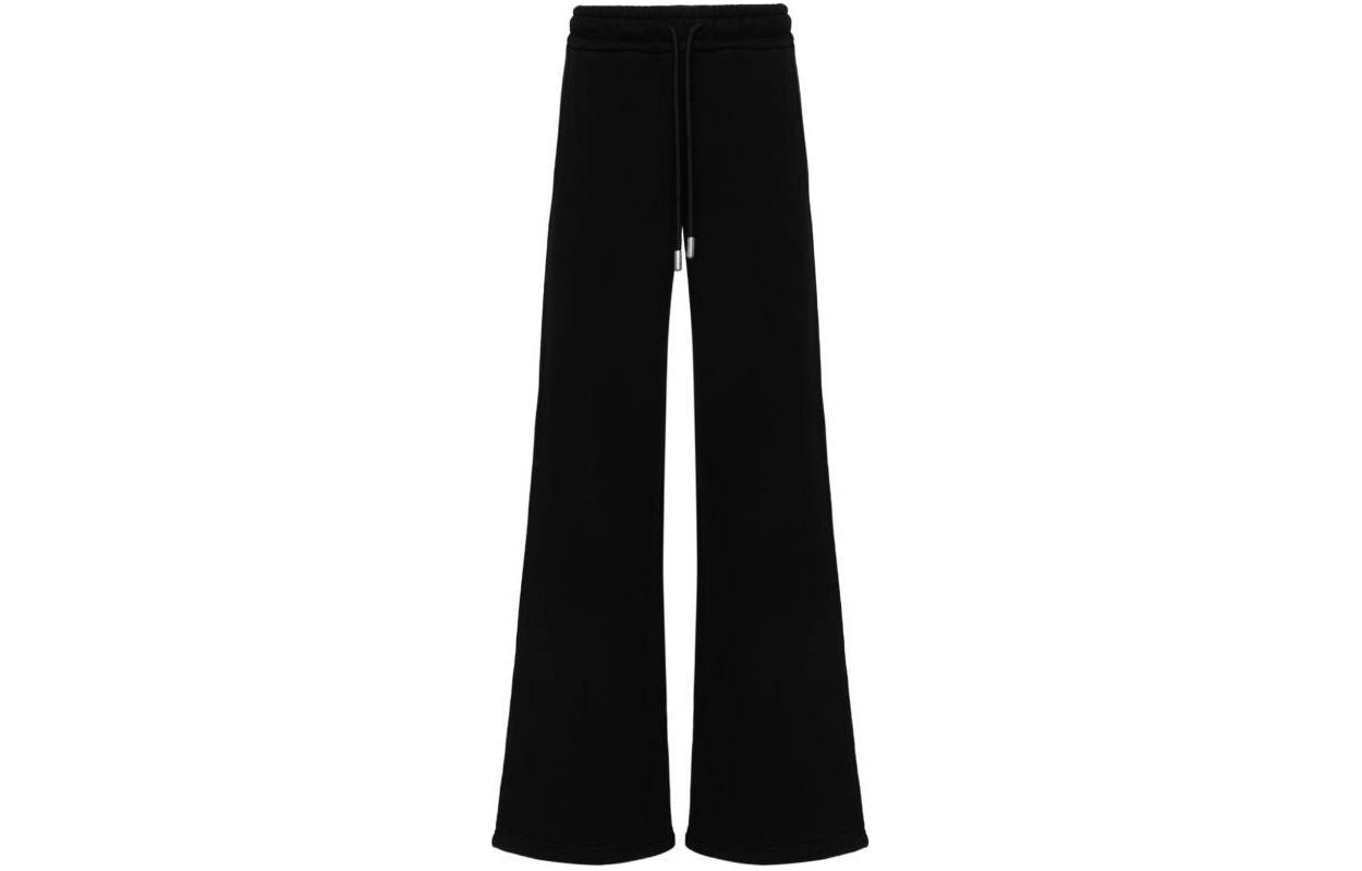 Order (W) OFF-WHITE 宽松版黑色休闲裤。 OWCH022S24FLE0021010