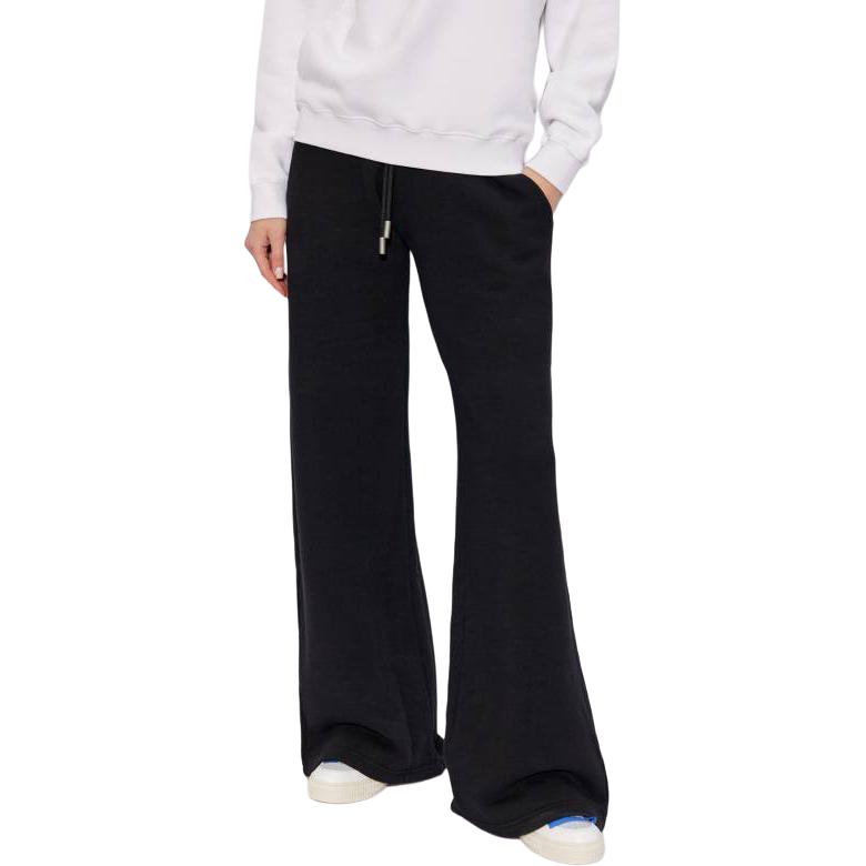 Shop (W) OFF-WHITE 宽松版黑色休闲裤。 OWCH022S24FLE0021010