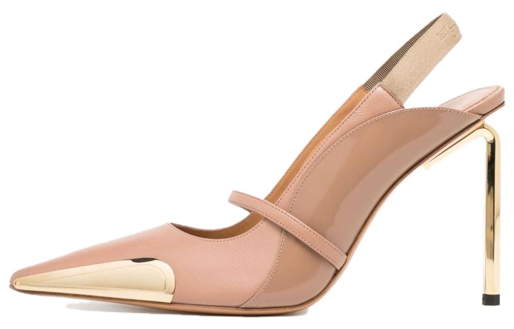 (Women) Off-White Allenframe 'Metallic Pink Gold Stiletto' OWIQ003F23LEA0023176